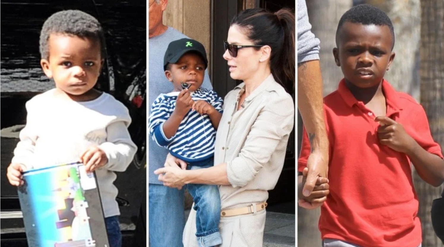 Sandra Bullock mit ihren Kindern