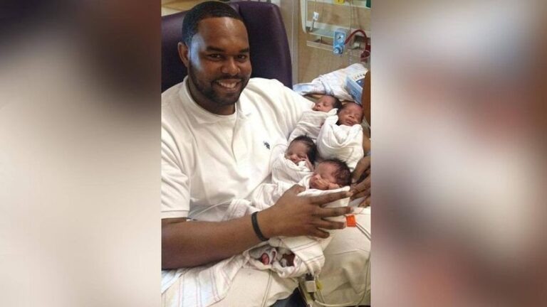 Die Vierlinge mit ihren Namen