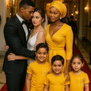 Amaka und Drillinge bei der Hochzeit