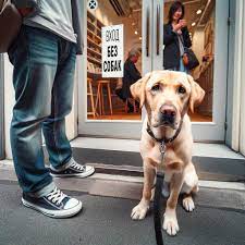 Welpen begrüßen ihn zu Hause