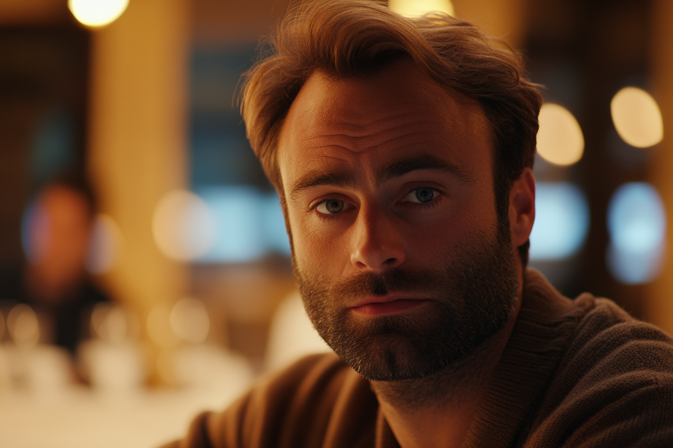 Ein Mann in einem Restaurant